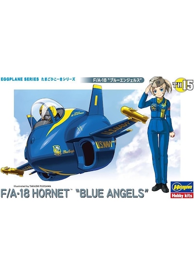 Hasegawa Th15 60125 F/a-18 Hornet Blue Angels, Eggplane Serisi Plastik Model Kiti-49006
