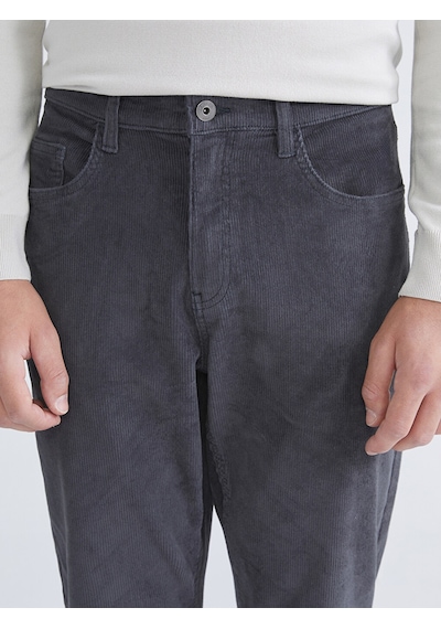 Lcwaıkıkı Classic Antrasit Standart Kalıp Kadife Erkek Chino Pantolon