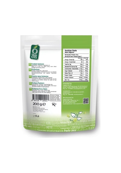 Otamon Sultaniye Kuru Üzüm 4 x 200 G
