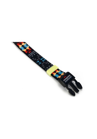 Hnrlıshp Beeztees Köpek Boyun Tasması, Renkli Desenli, 35-50cm, 20mm Çok Renkli