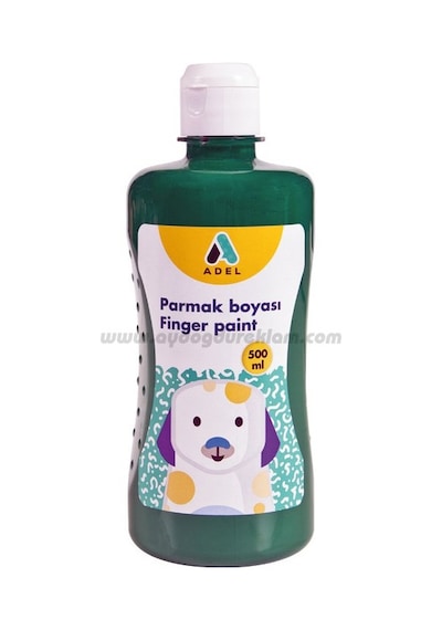Adel Parmak Boyası 500 Ml - Yeşil Finger Paint