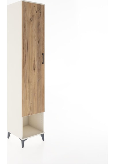 Hyperion Dolap 5 Raflı Tek Kapaklı 44x44x221 Aytaşı-çam Aytaşı