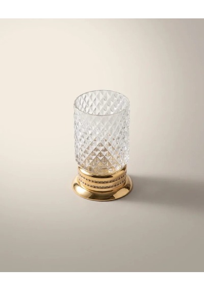 Crystal Altın Set Üstü Diş Fırçalık Renkli