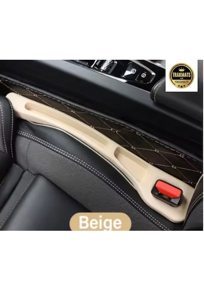 Hyundai İ30 2011-2012-2013-2014-2015-2016-2017 Araba Koltuk Arası Boşluk,doldurucu Organizer, İki Adet Bej Araç İçi,düzenleyici
