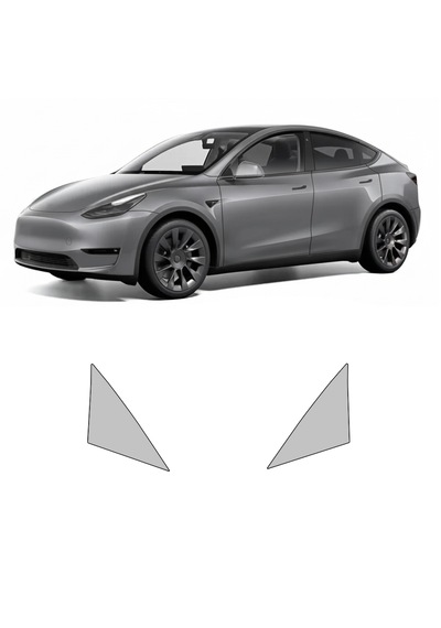 Tesla Model Y 2021 Juniper Ön Kelebek Cam, Hazır Kesim, 210 Mikron Ppf Tpu, Şeffaf Boya Koruma Filmi