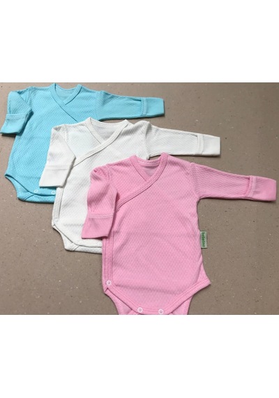 Özdemirli Bebe Özdemirlitekstil Bebelino Çıtçıtlı Badi Kruvaze (3'Lü Paket) (456566349) Çok Renkli