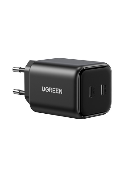 Ugreen 45w Gan Hızlı Şarj Cihazı Type-c Qc Pd 2xusb-c, Siyah, 65058