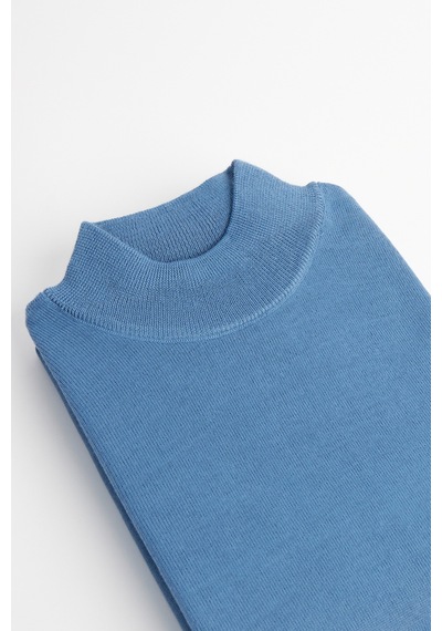 Tudors Erkek Slim Fit Dar Kesim Yarım Balıkçı Yaka Düz İndigo Triko Kazak-32483 Indıgo İndigo Tudors Erkek Slim Fit Dar Kesim Yarım Balıkçı Yaka Düz İndigo Triko Kazak-32483 Indıgo İndigo