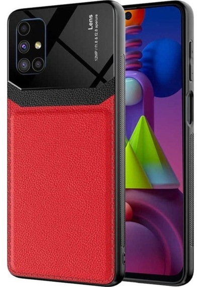 Galaxy M51 Kılıf Zore Emiks Kapak Kırmızı
