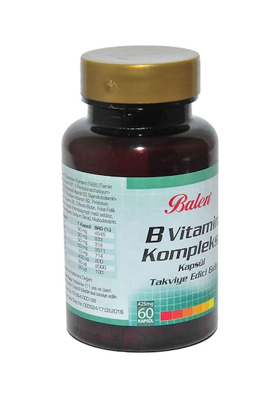 Balen B Vitamin Kompleksi 425 Mg 60 Kapsül 3 Adet