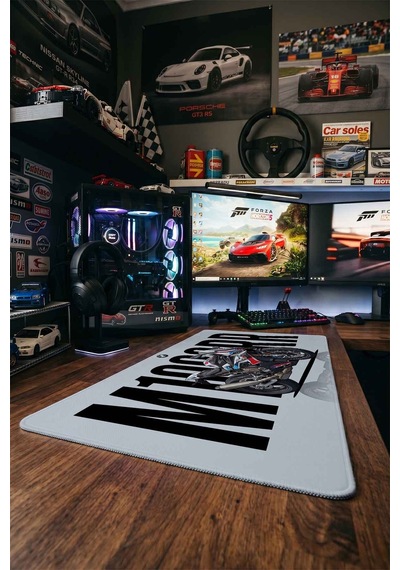 Spider-man Çizim 40x90 Cm Oyuncu Mousepad Kaymaz Taban Büyük Boy Mousepad Beyaz
