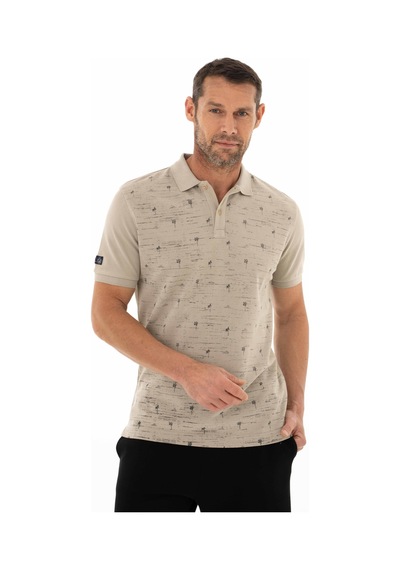 AR-MA Arma Erkek Regular Fit Parça Boyama Polo Yaka Tişört Y25374376101 Gri-bej G8 Gri