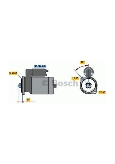 Lucas-av Mars Motoru 12v 2,2kw 10dıs Bosch Tıp Vw T5 Multıvan 2,5 Tdı AOD-LUCAS LES0567
