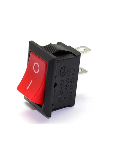 Ic-120A Mini Işıksız Anahtar 2P 2 Bacaklı Kırmızı 5 Adet
