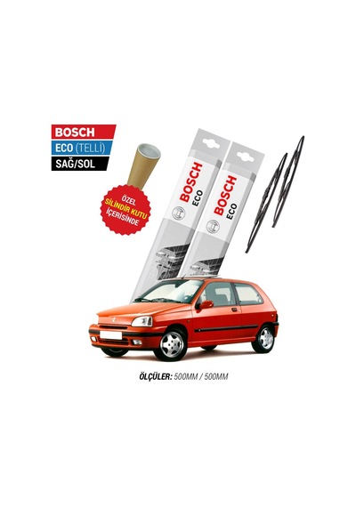 Bosch Eco Renault Clio 1 Silecek Takımı (1994-1997)