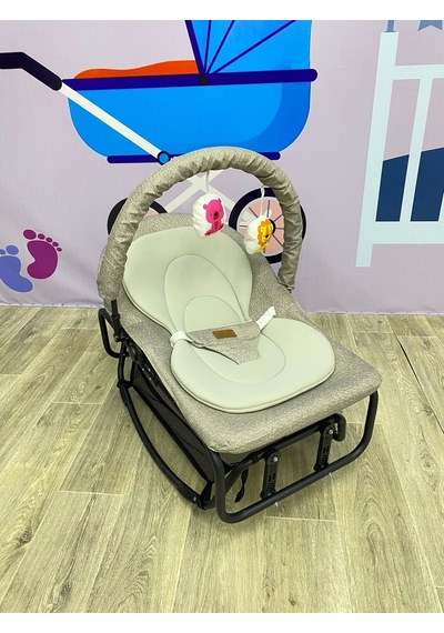 Turhan Bebe Çift Taraflı Sallanan Cibinlikli Oyuncaklı Ana Dizi Beşik