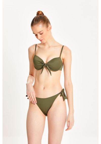 Too Salty Swimwear Kadın Yeşil Push Up'lı Fiyonklu Bikini Takımı 24s114st Yeşil