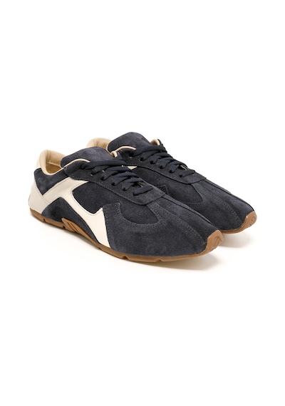 Sneaker Günlük Kadın Rc-25y-187-mıu1005 John May Laci Süet - Bej Cilt Laci Süet - Bej Cilt Lacivert - Bej