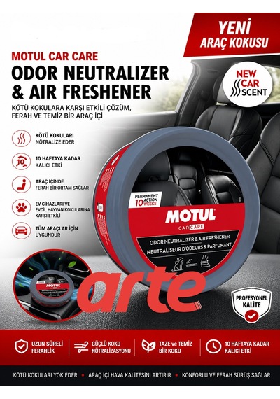 Motul Air Freshener 250 Ml Uzun Süre Kalıcı Araç Kokusu Koku Giderici & Ferahlatıcı Tüm Araçla