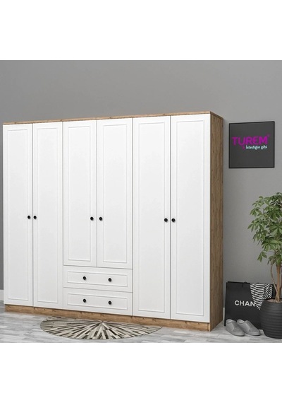 6 Kapılı Özel Yapım Gardrop Mdf Sis Gri 6 Kapılı Özel Yapım Gardrop Mdf Sis Gri