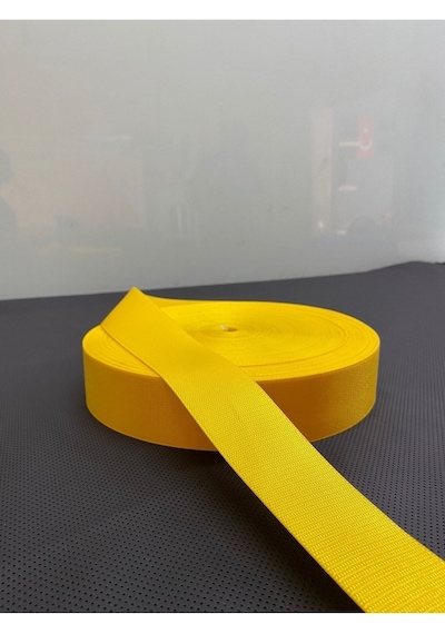 Sarı Renkli Emniyet Kemeri 15 Metre 4cm Kemer