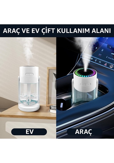 Robeve Yıldız Projeksiyon Yıldız Projektör Hava Nemlendirici Buhar Makinesi Aroma Difüzör Led Işıklı Araç Nemlendirici Oto Buhar Makinesi Araç Buhar Makinesi