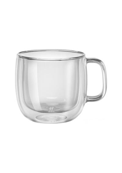 Zwilling 395001130 Çift Camlı 2'Li Kulplu Cappucino Bardağı
