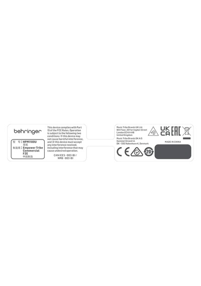 Behringer Hpm1100u