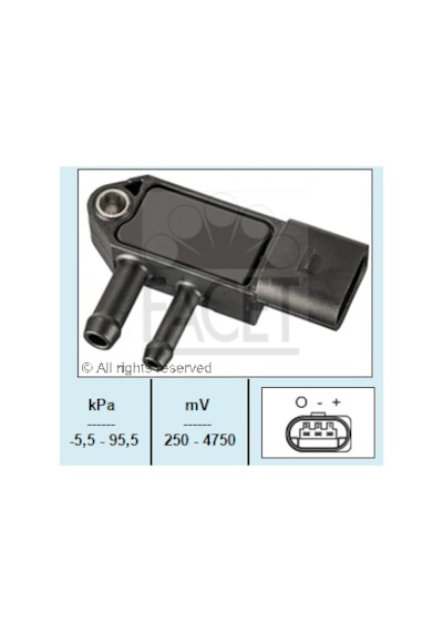 Fabıa 1.4 Tdı Bms 07-10 Egzoz Basınç Sensörü 076906051A 03G906051