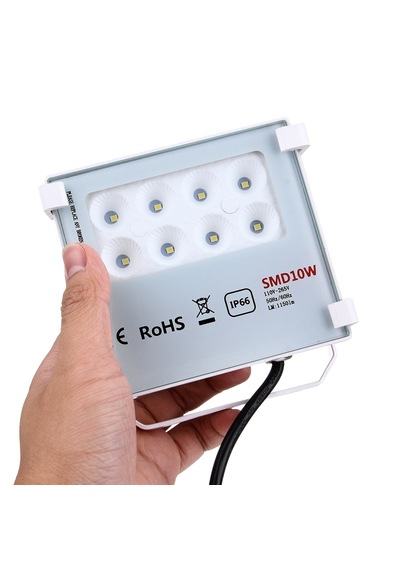 Oddity 10w Smd Led Projektör Ip66 Dış Mekan Su Geçirmez 1150 Lümen Beyaz Işık
