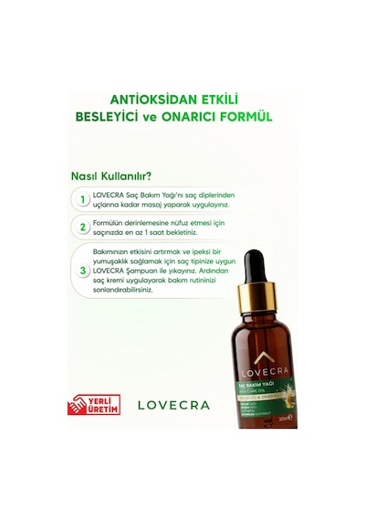 Saç Bakım Yağı Badem Argan Yağı E Vitamini Sarımsak Ekstraktı Besleyici Güçlendirici Onarıcı 30 Ml