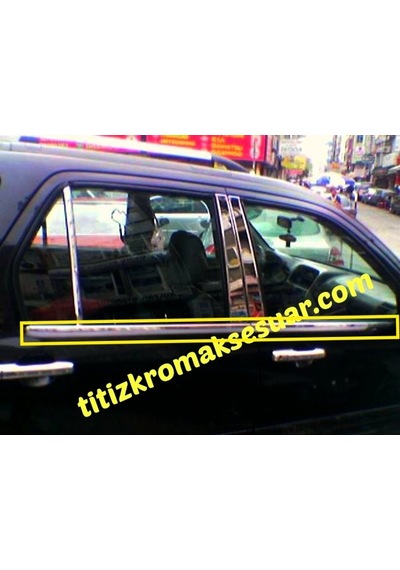 Honda Crv 2002-2006 Krom Cam Çıtası Aksesuarı 4 Parça P. Çelik