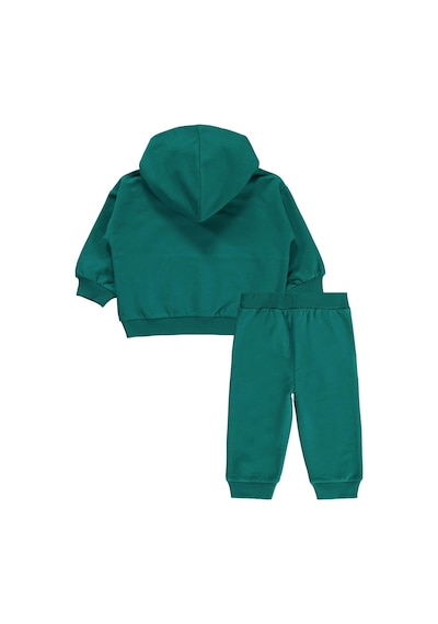 Civil Baby Yarım Fermuar 6-18 Ay Takım - Yeşil Zümrüt Yeşili