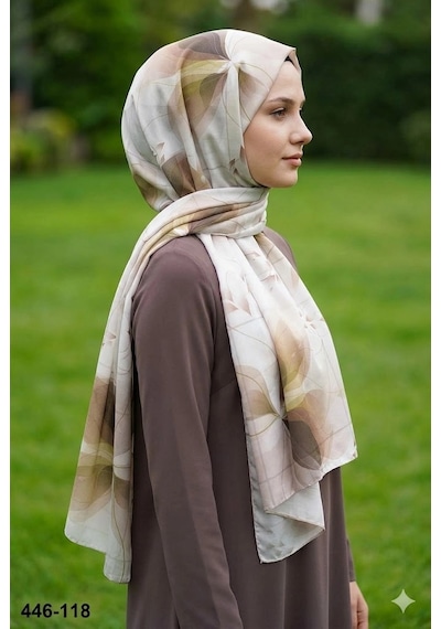 Buqle Dijital Desenli Soft Şal 446-118 Çok Renkli