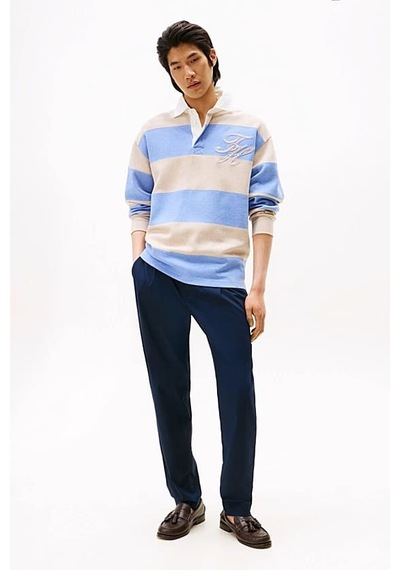 Tommy Hilfiger Erkek Tapered Fit Bilek Boy Teknik Kumaş Pantolon - Lacivert Desert Sky