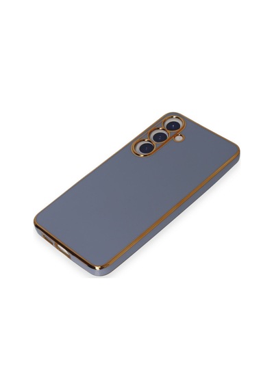 Samsung Galaxy  Uyumlu,  S24 Kılıf Volet Silikon - Mavi