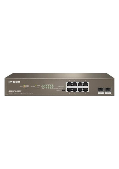 Ip-com G1110p-8-150w 8 Port Gigabit Poe 2 Port Gigabit Sfp Poe Switch 130w