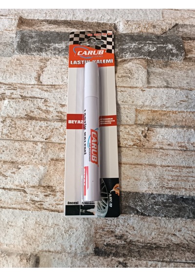 Carub Beyaz Su Geçirmez Lastik Yazı Kalemi