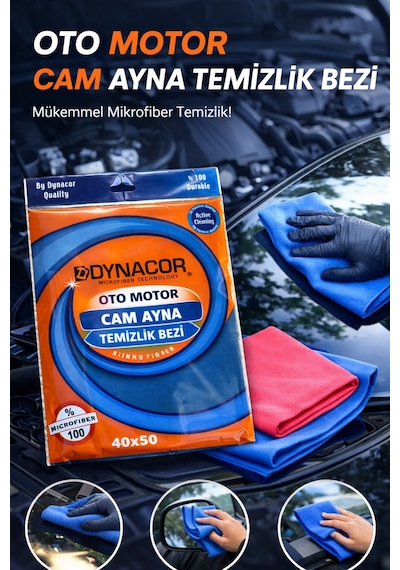 Sihirli İz Bırakmaz Mikrofiber Cam-ayna Yüzey Bezi 40x50 Mavi