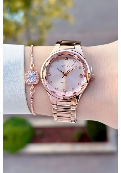 Ferrucci Fcgnct386 Kadın Kol Saati Rose Gold
