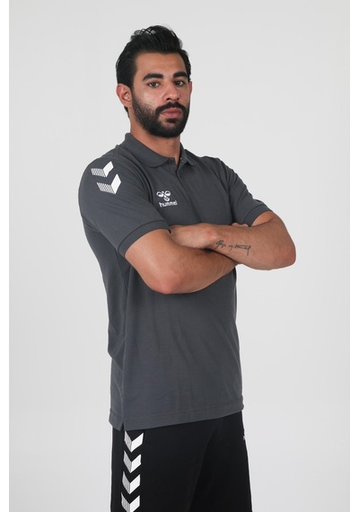 Hummel Armin Pamuklu Polo Yaka Tişört Antrasit