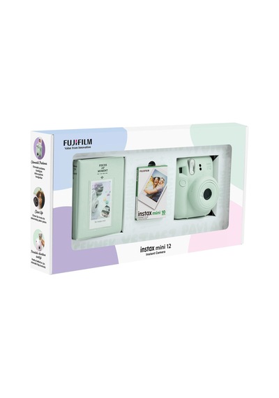 Fujifilm Instax Mini 12 Fotoğraf Makinesi + 10'lu Film + Pvc Albüm  Yeşil