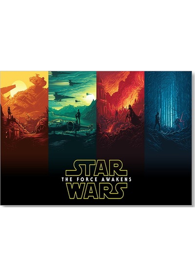 Cakasepetim Star Wars Rey Finn Kylo Ren Han Solo Luke Skywalker Ahşap Mdf Tablo