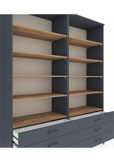 Hyperion Gardrop 10 Raflı 6 Çekmeceli 176x44x221 Antrasit-çam/antrasit Çam/antrasit Hyperion Gardrop 10 Raflı 6 Çekmeceli 176x44x221 Antrasit-çam/antrasit Çam/antrasit