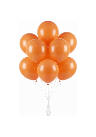 Pastel Balon 11 İnc 28 Cm Doğum Günü Parti Malzemeleri 10 Adet Turuncu
