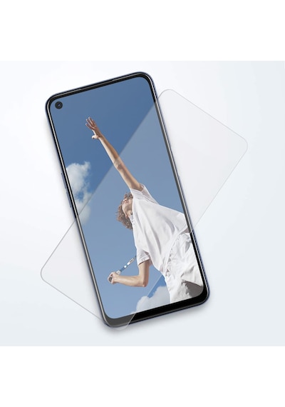 Oppo A72 Kırılmaz Ekran Koruyucu Temperli Cam (Hediyeli)