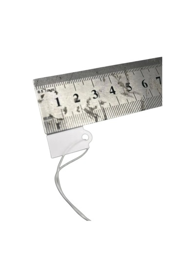 Yerli Üretim Küçük Boy Beyaz Renk 2 /1 Cm 80 Adet Karton İpli Fiyat Etiketi Çok Renkli