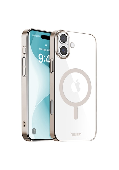 Apple Uyumlu iPhone Buff 16 Magsafe Slim Fit Kılıf Titanium Gray