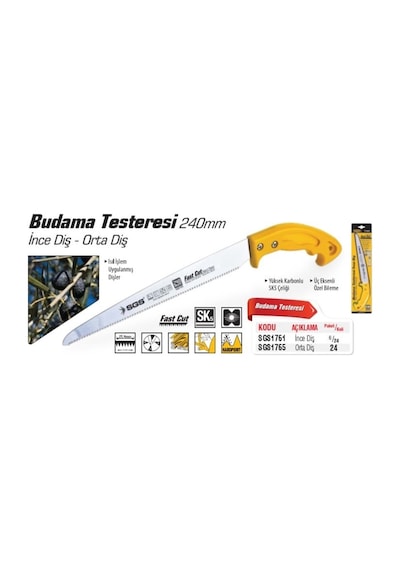 Sgs Orta Diş Budama Testeresi 240Mm