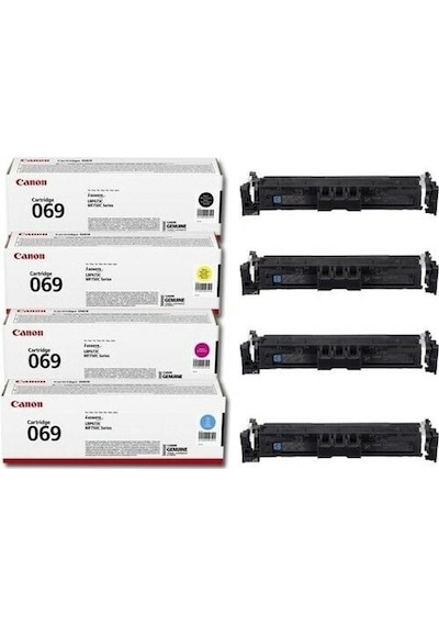 Canon Crg-069 4 Renk Toner Seti - Kutusuz Lbp673cdw / Mf752cdw / Mf754cdw